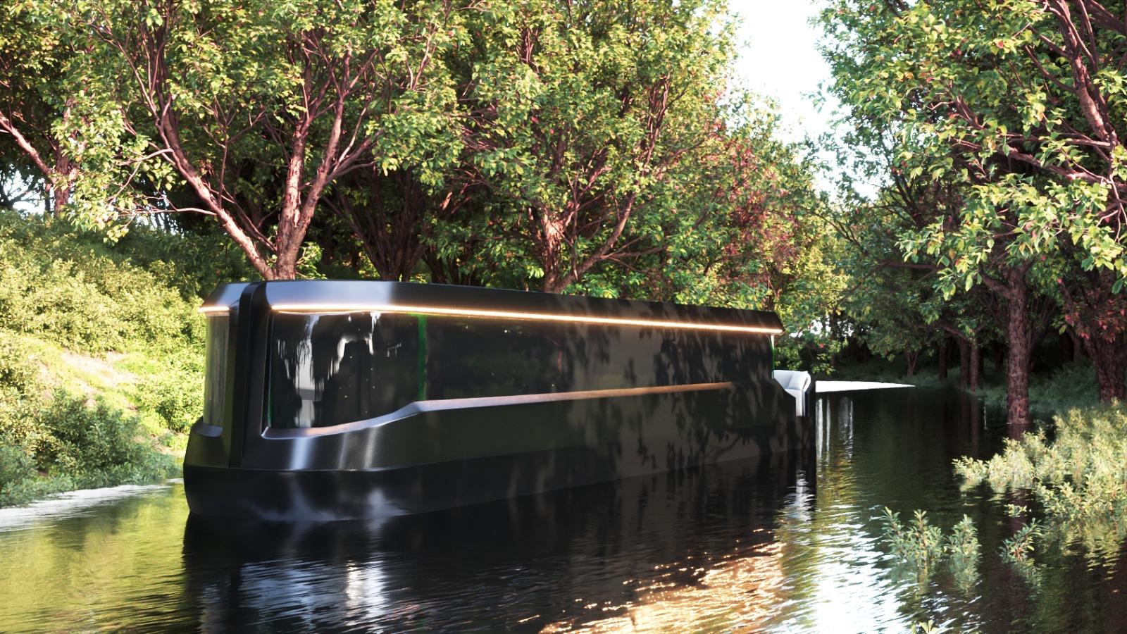 Completed Oakums Bowless narrowboat