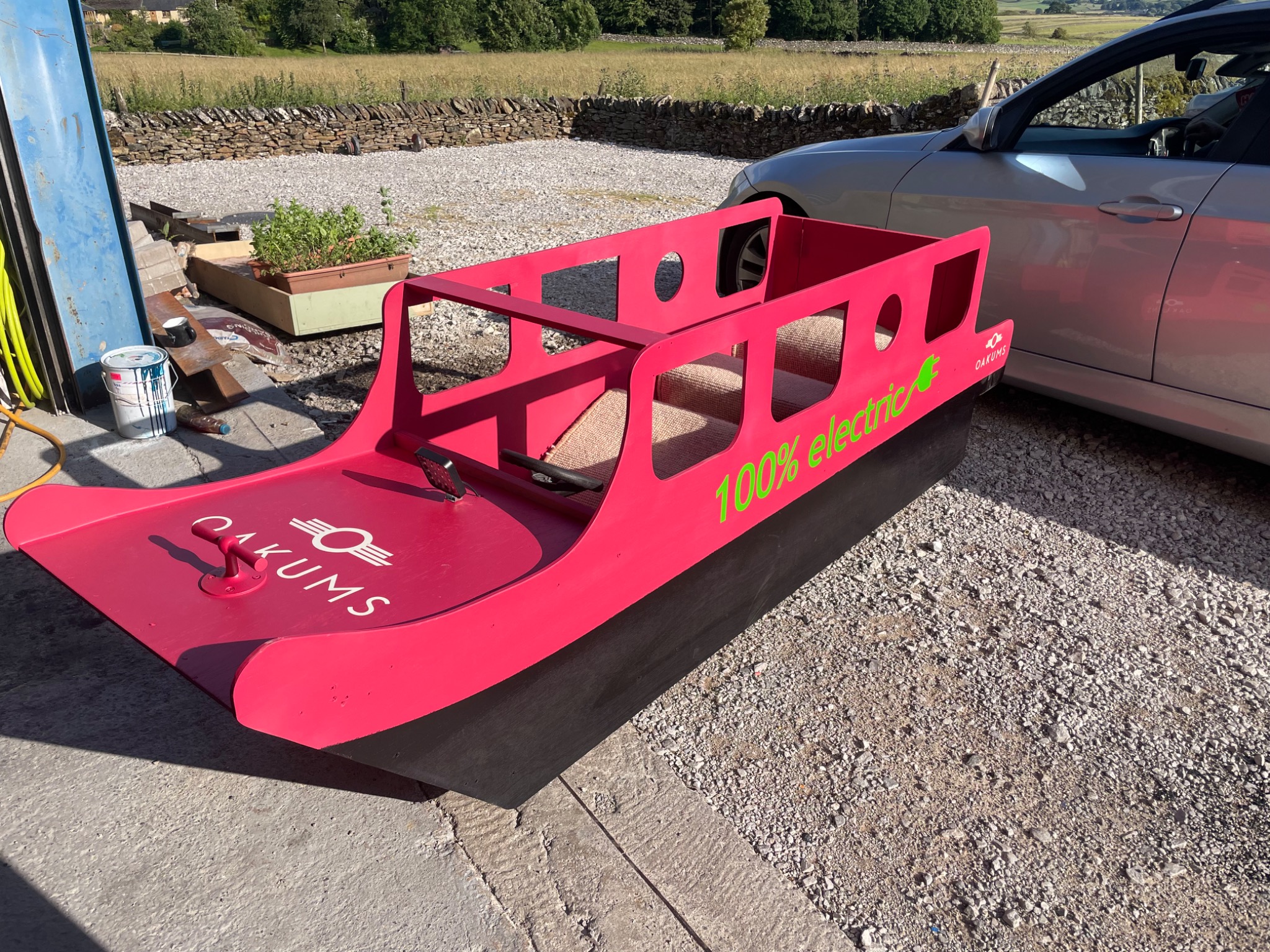 Original workshop photograph from the Oakums RedBull Soap Box special project