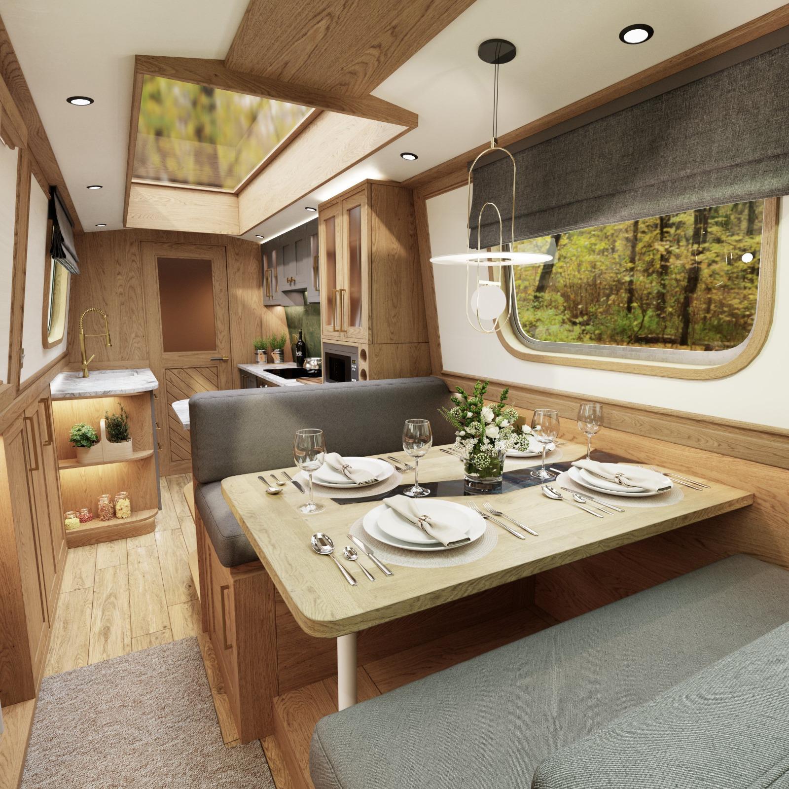 Completed Oakums Open Bow interior